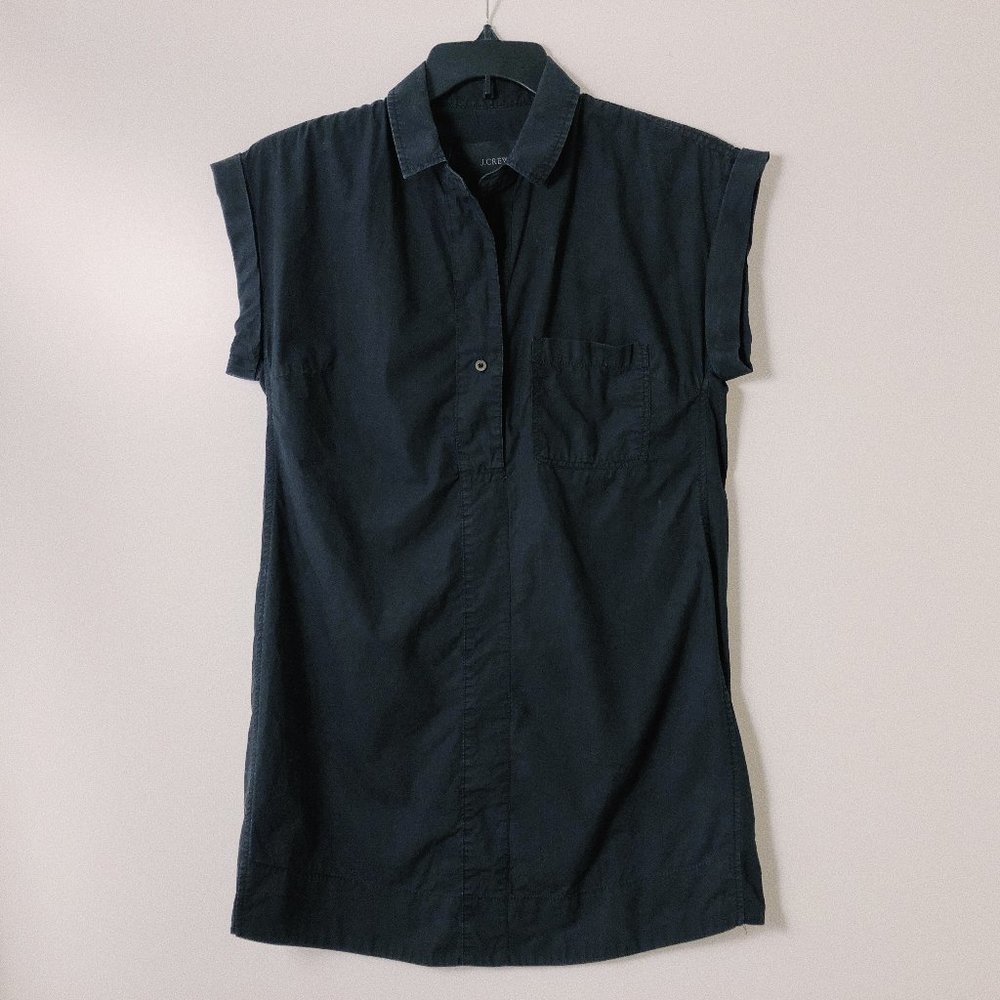 J. Crew black short sleeve t-shirt dress